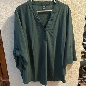 SHEIN Curve green blouse size 2XL